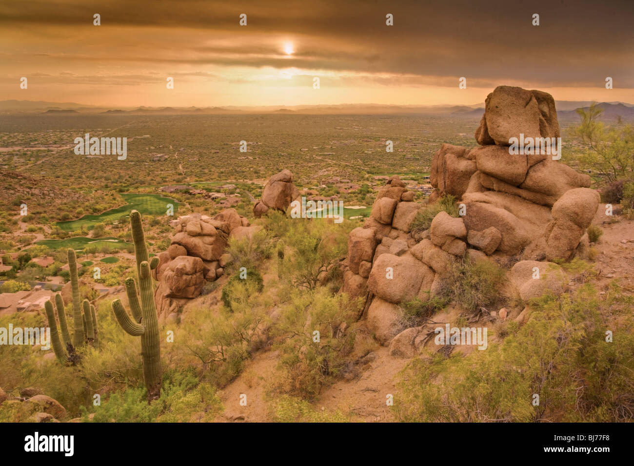 Sonoran desert sunset panorama hi-res stock photography and images - Alamy
