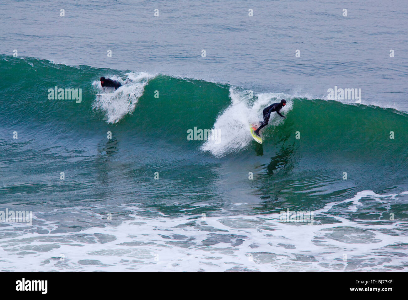 Surfing off of Montauk in Long Island, New York Stock Photo Alamy