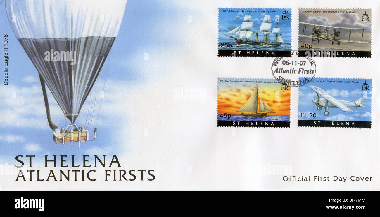 St Helena first day cover envelope Stock Photo Alamy