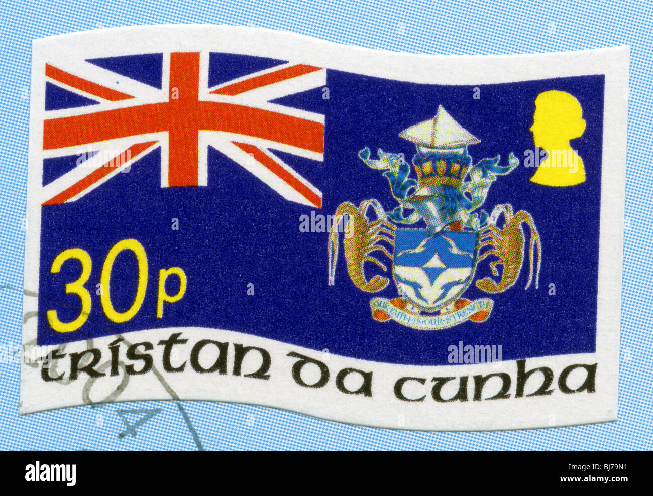 Tristan da Cunha postage stamp Stock Photo Alamy