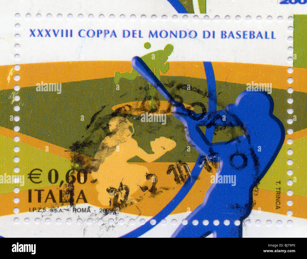 Italy postage stamp Stock Photo