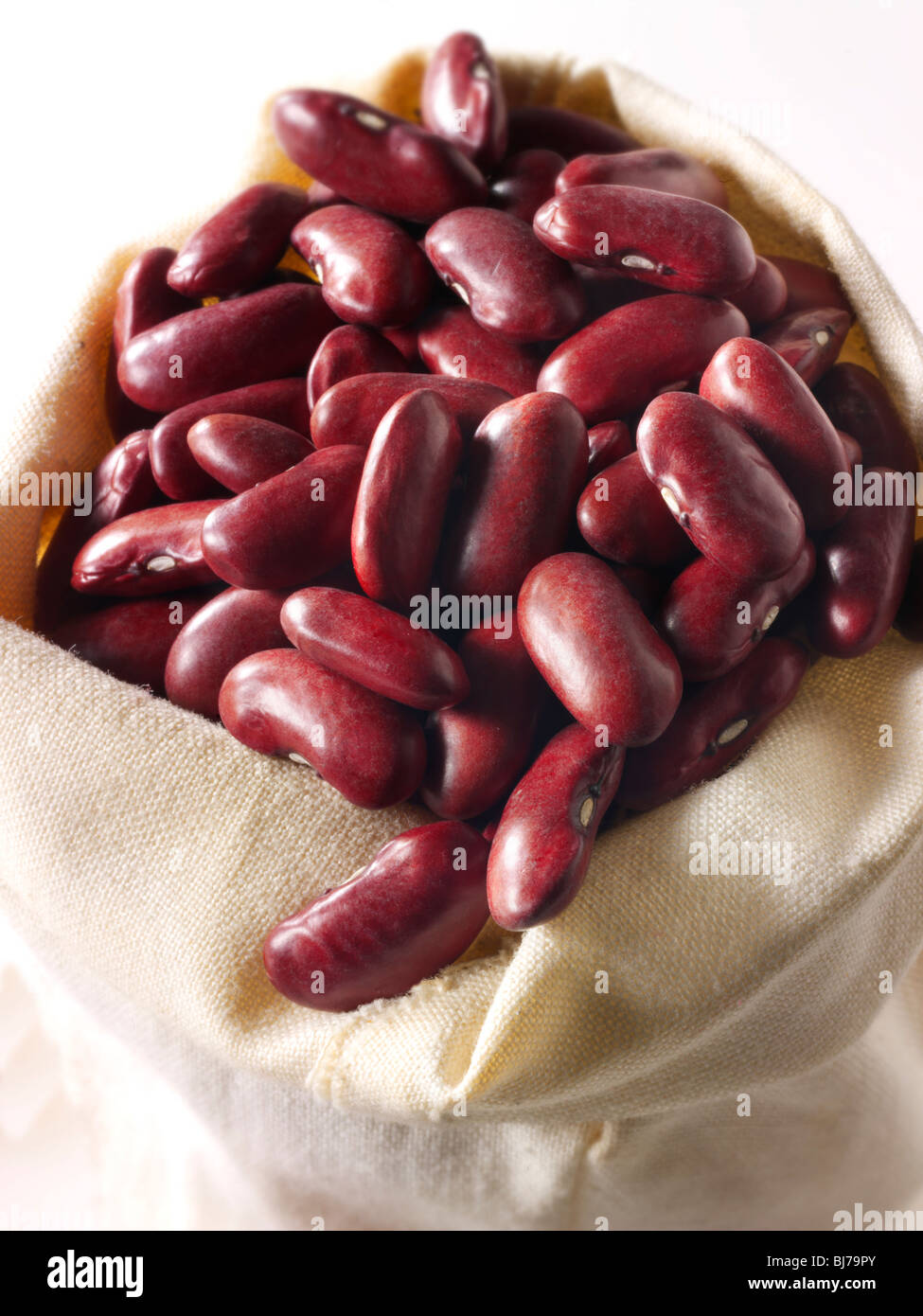 Whole un-cooked Red Kidney Beans - stock photos Stock Photo