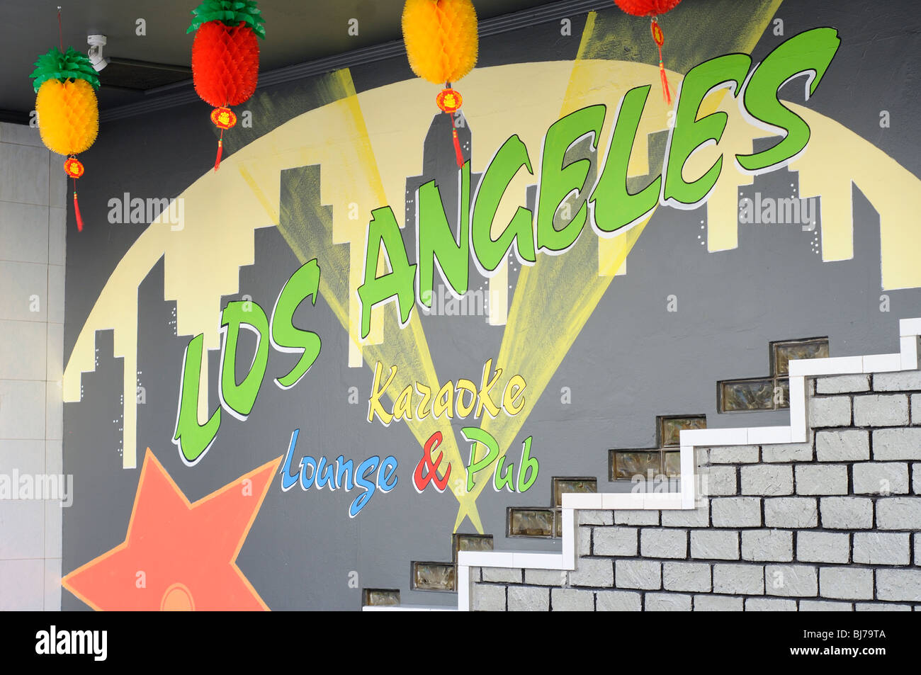 karaoke bar, Kota Kinabalu, Sabah, Malaysia Stock Photo Alamy