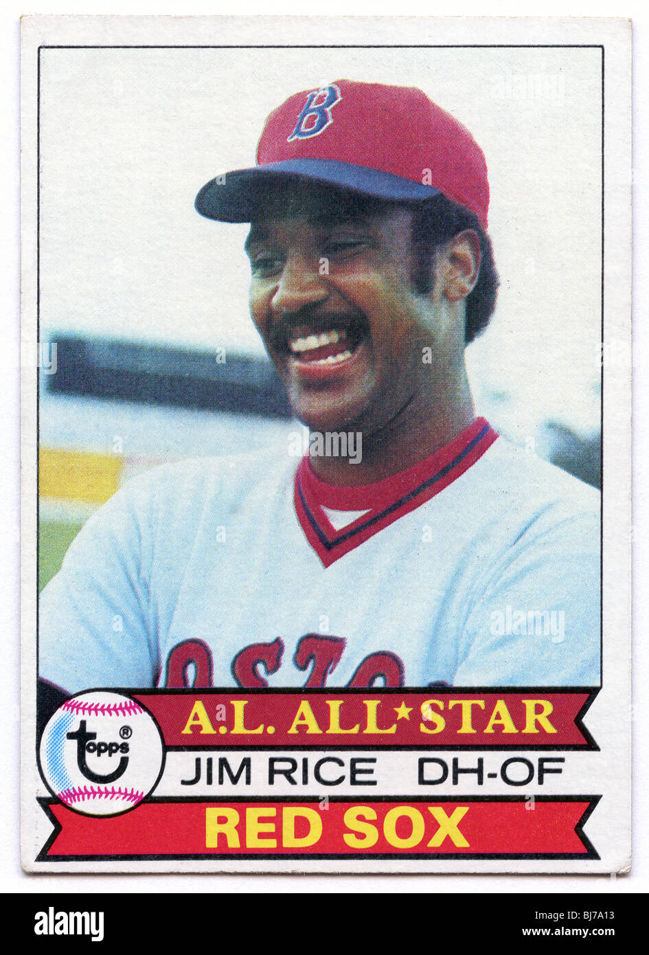 Collectible baseball card Jim Rice of Boston Red Sox Stock Photo Alamy