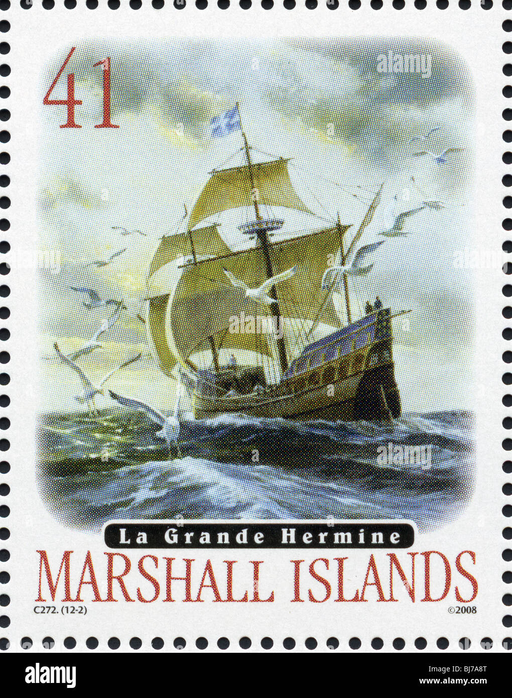 Marshall Islands postage stamp Stock Photo