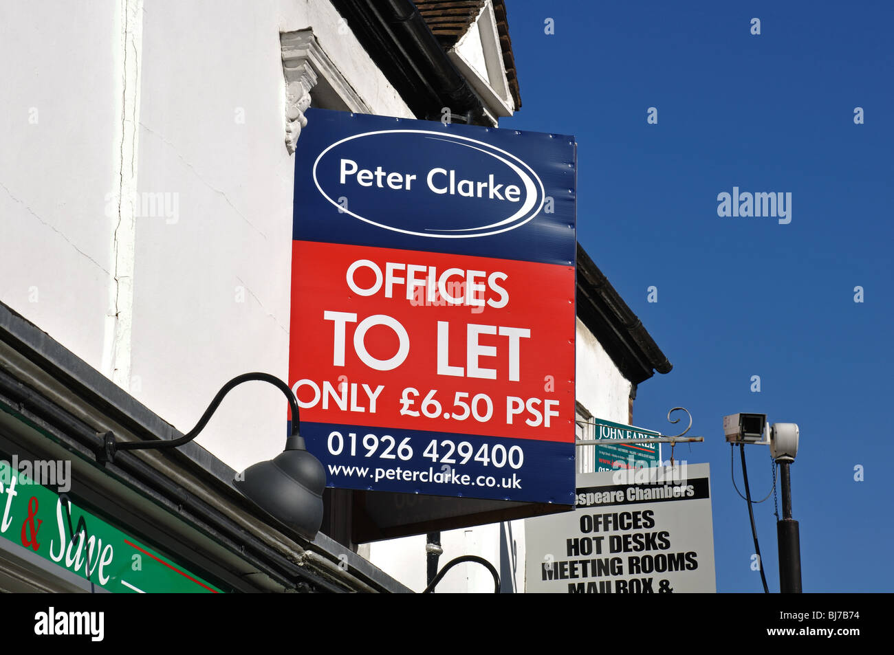 Offices to Let sign, Alcester, Warwickshire, England, UK Stock Photo