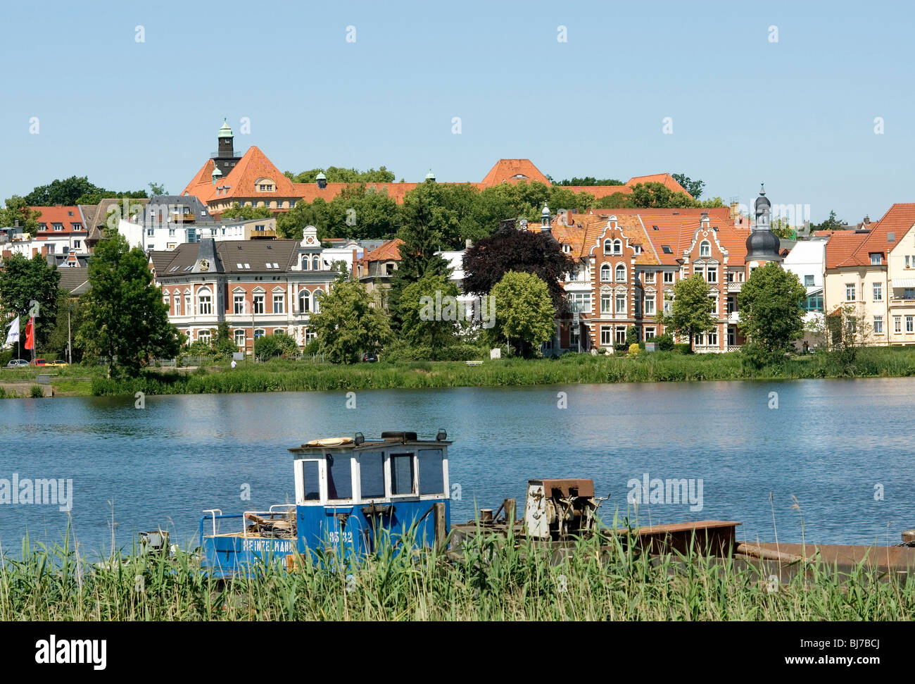Townscape of Schwerin, Germany Stock Photo