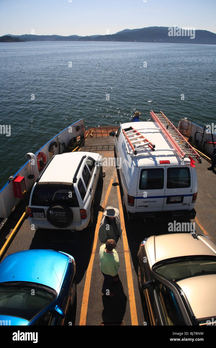 Brentwood Bay Mill Bay ferry, Saanich Inlet, British Columbia Stock