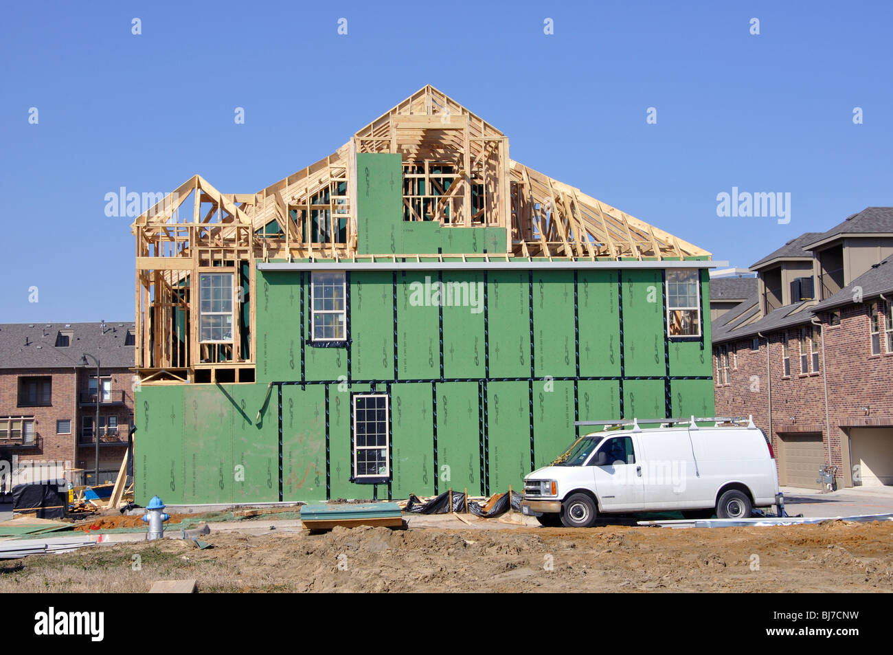 Residential housing construction, Plano, Texas, USA Stock Photo Alamy