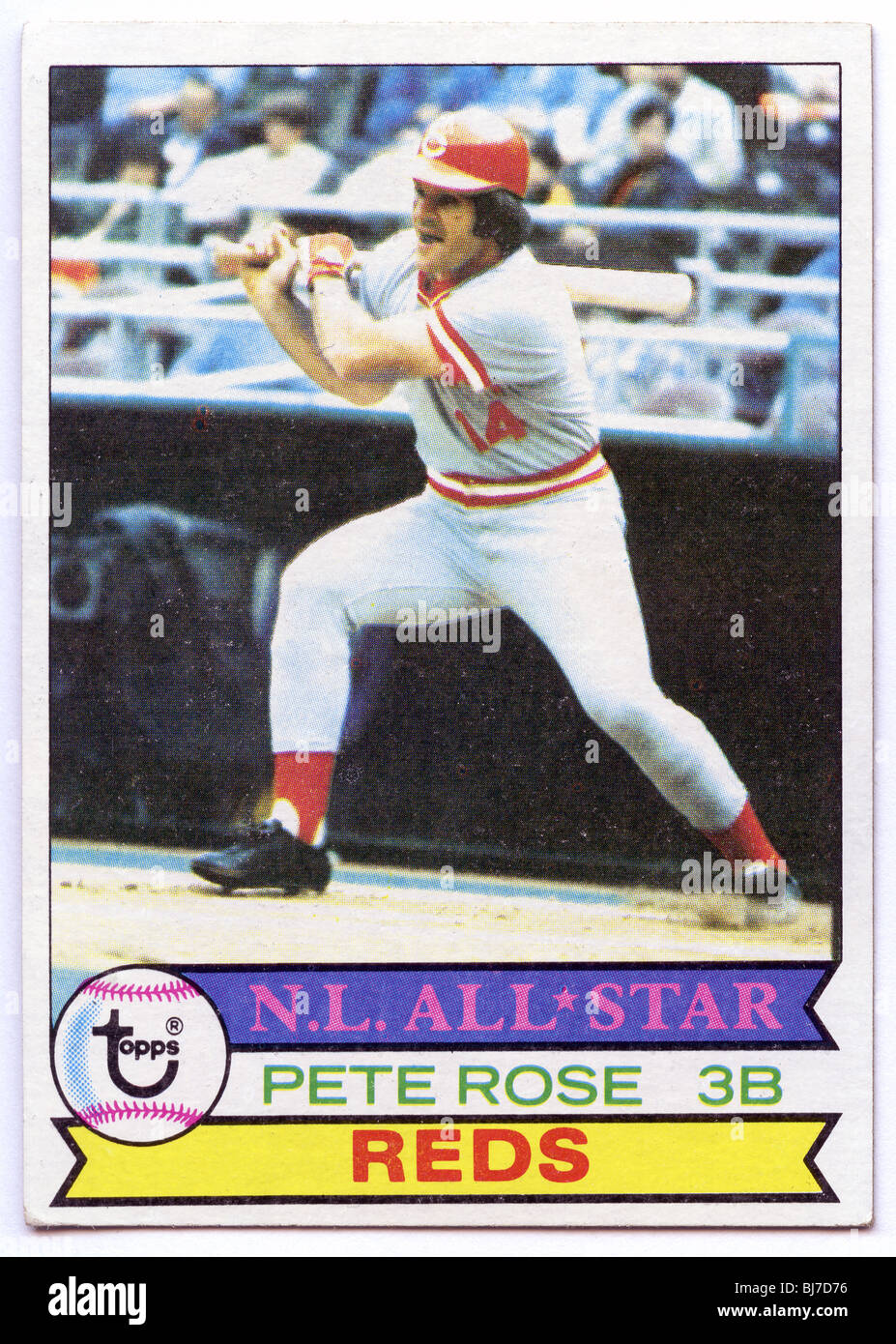 Collectible baseball card - Pete Rose of Reds, Cincinnati Stock Photo -  Alamy