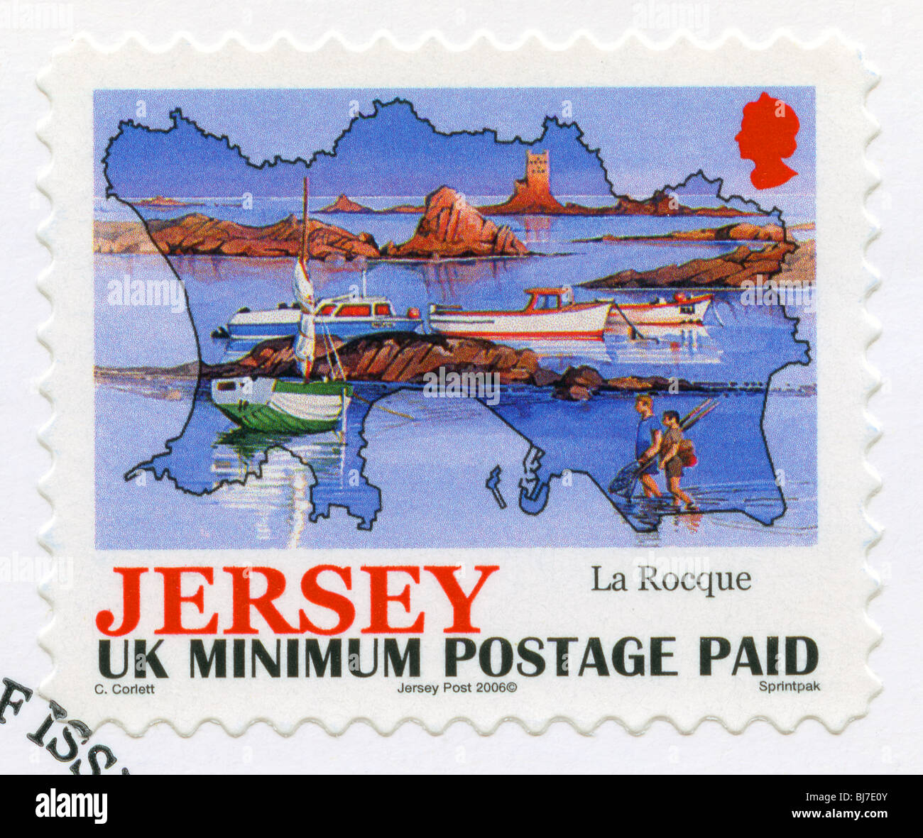 Jersey postage stamp Stock Photo Alamy