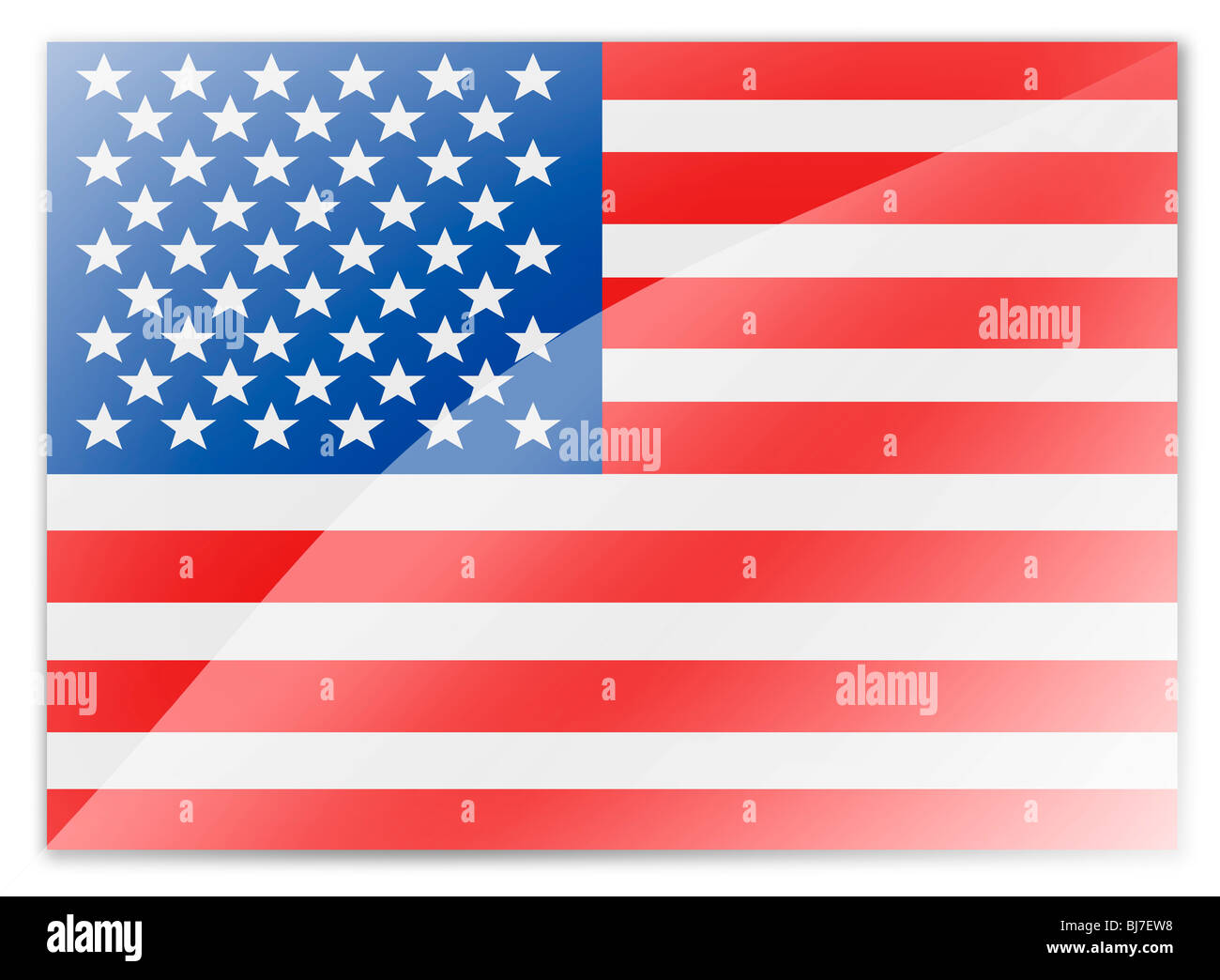 USA US United State of America flag Stock Photo