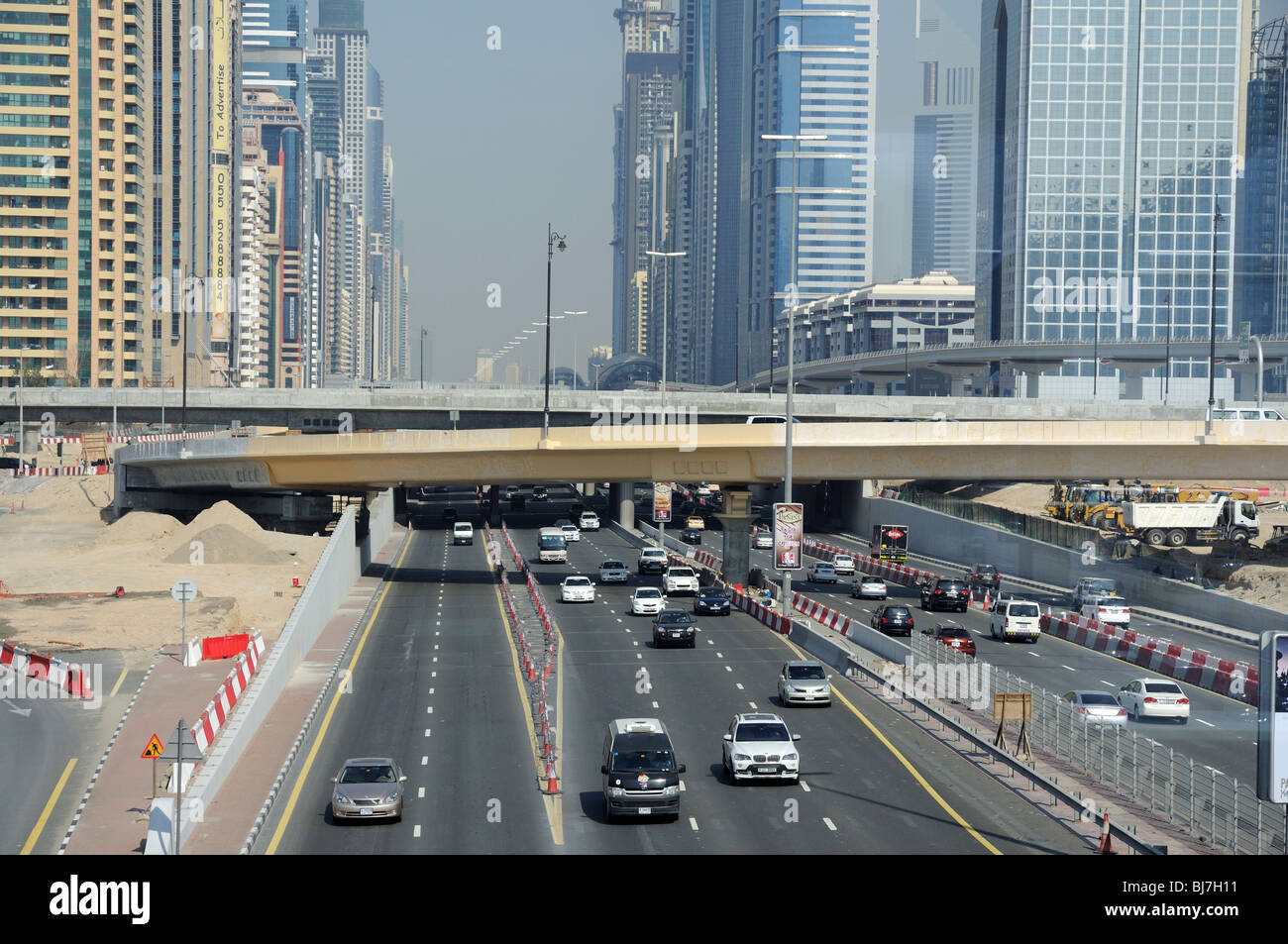 Sheikh Zayed Road, Dubai United Arab Emirates Stock Photo Alamy