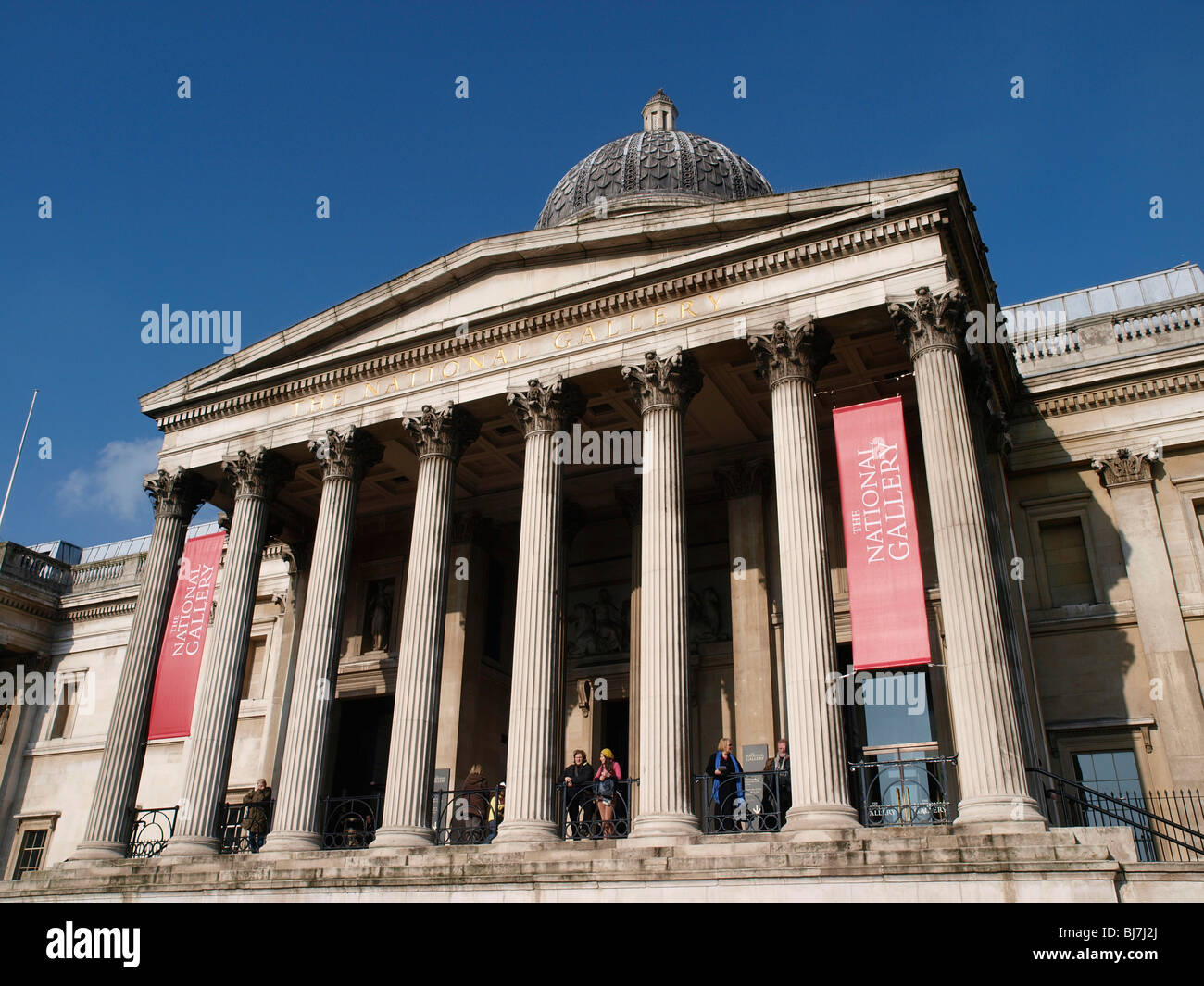 National Gallery Trafalgar Square London UK united Kingdom GB Stock Photo