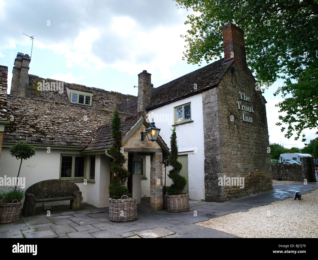 The Trout Inn Lower Wolvercote, Oxford, Stock Photo