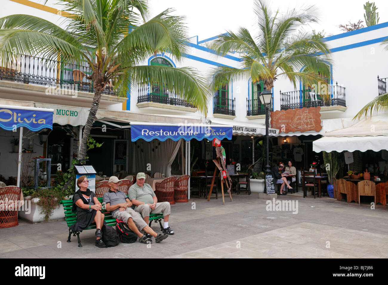 Gran canaria shops town canary hi-res stock photography and images - Alamy