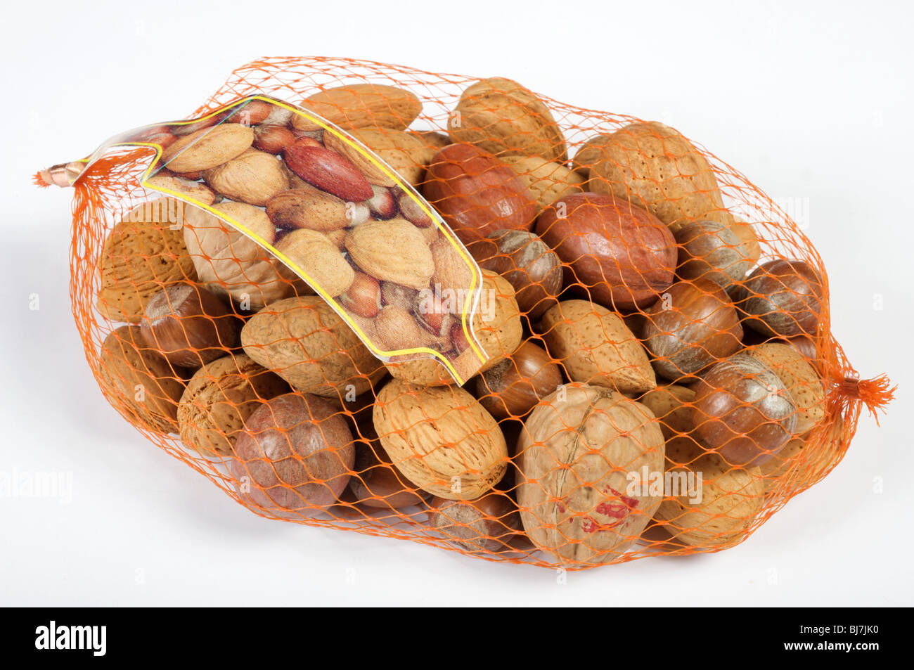 Bag of mixed nuts Stock Photo Alamy