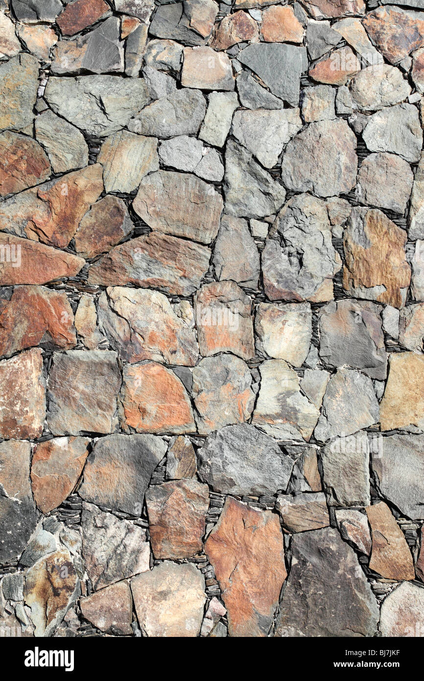 rock wall detail as a background Stock Photo
