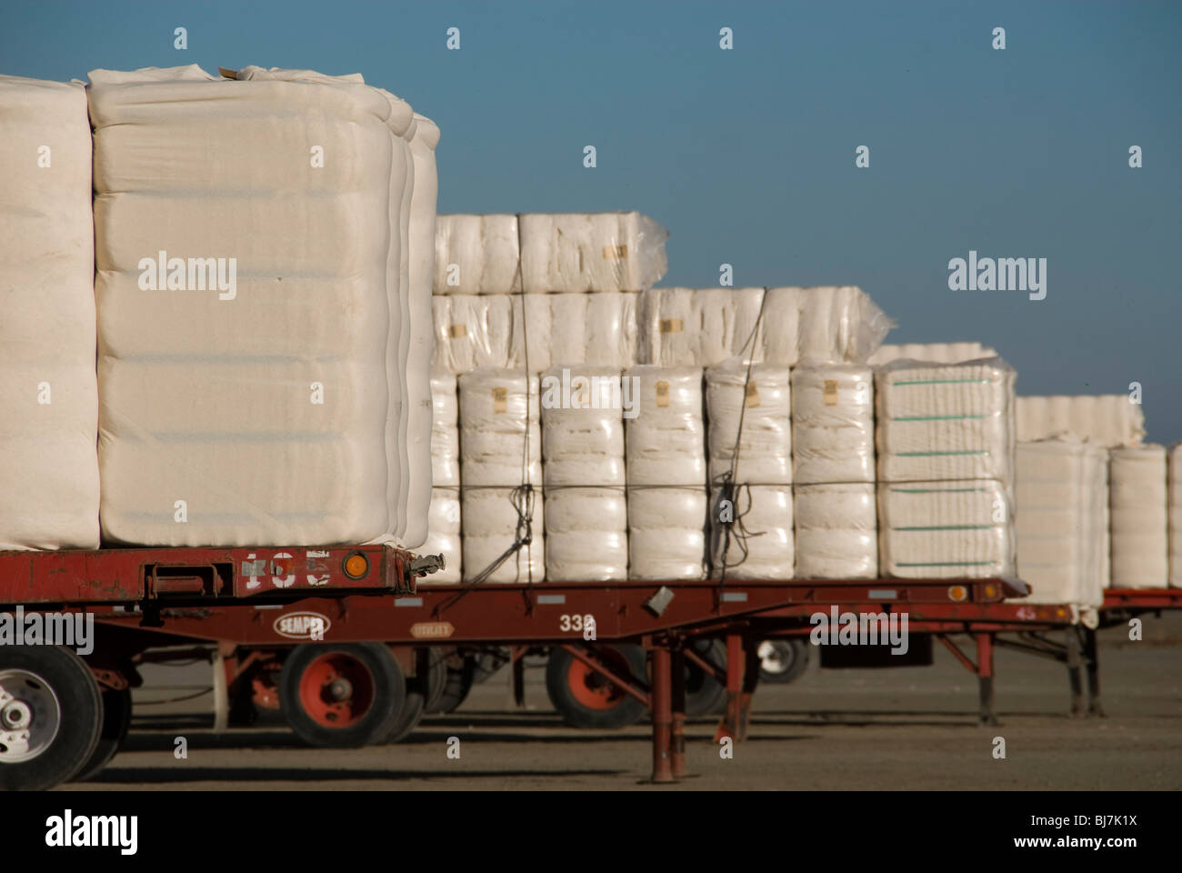 Cotton bales Stock Photo Alamy