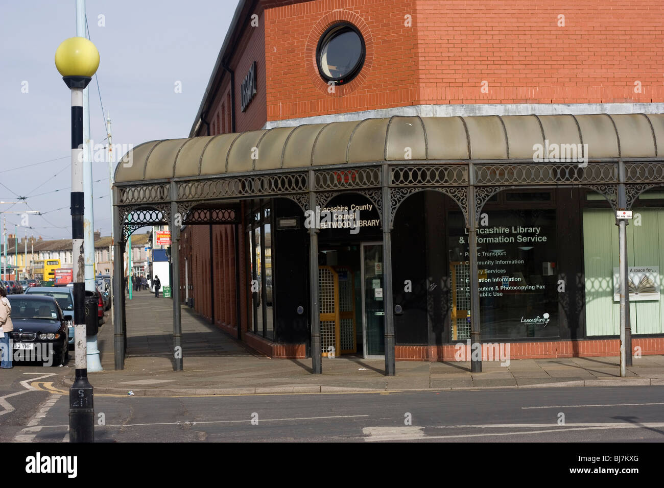 The public library in Fleetwood Lancashire Stock Photo Alamy
