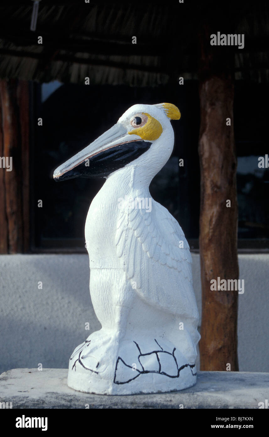 Pelican statue in Puerto Morelos, Quintana Roo, Mexico Stock Photo Alamy