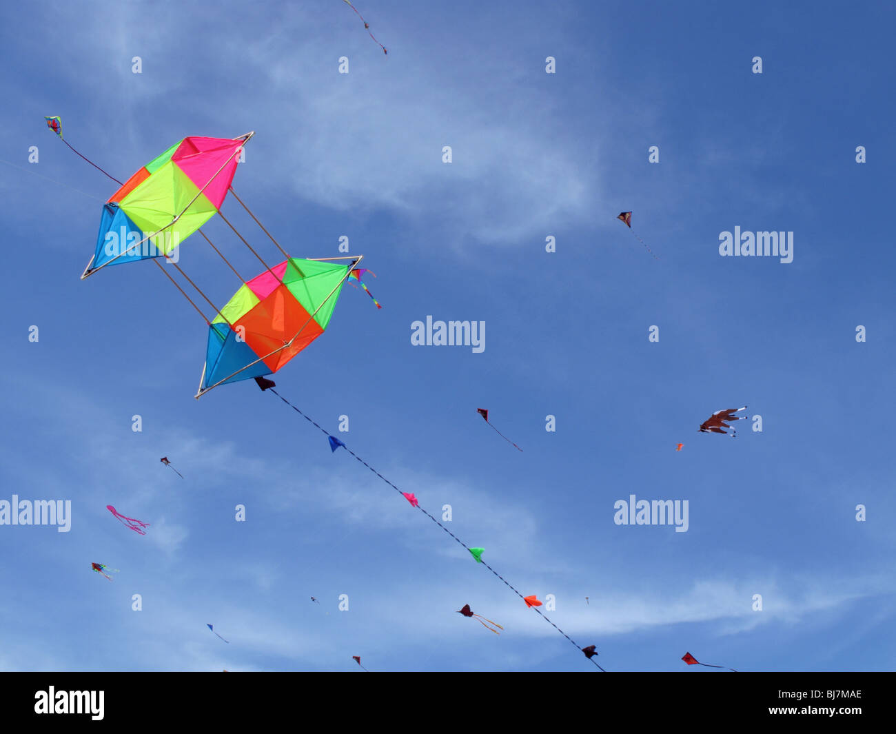 Sky full of kites Stock Photo - Alamy