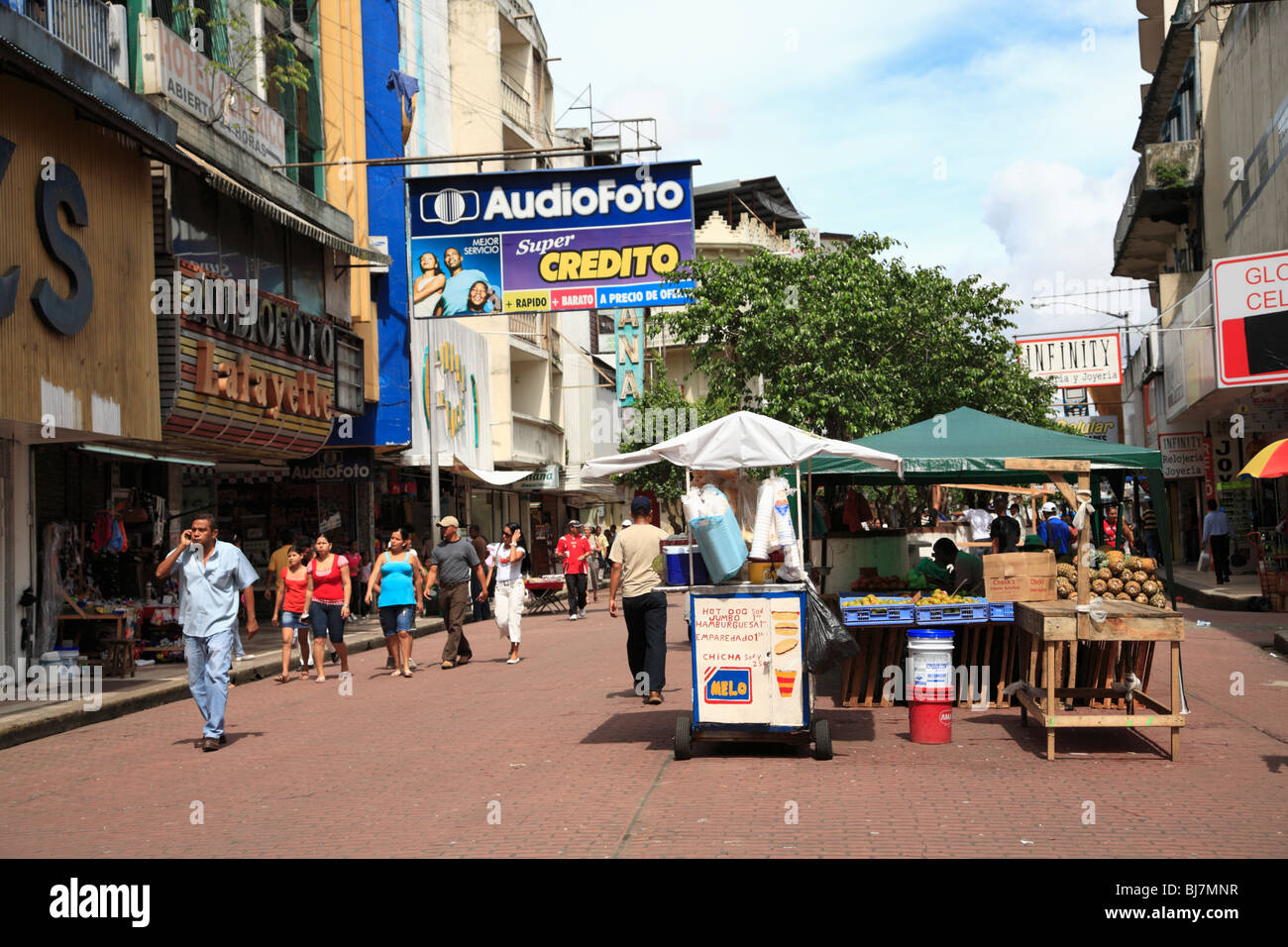 Avenida Central, Panama City, Panama, Central America Stock Photo Alamy