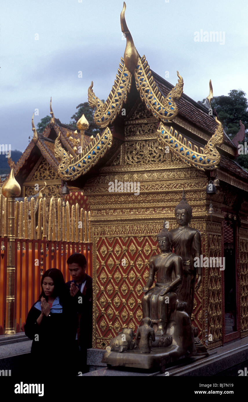 Doi Suthep, Buddhist Temple, Chiang Mai, Thailand Stock Photo - Alamy