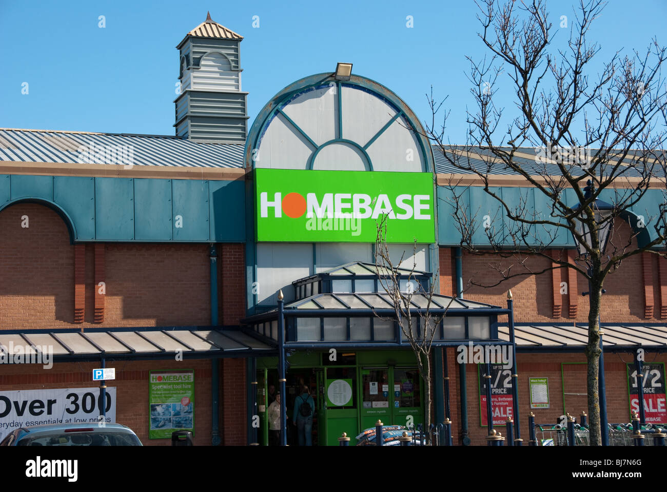 Homebase store front Stock Photo