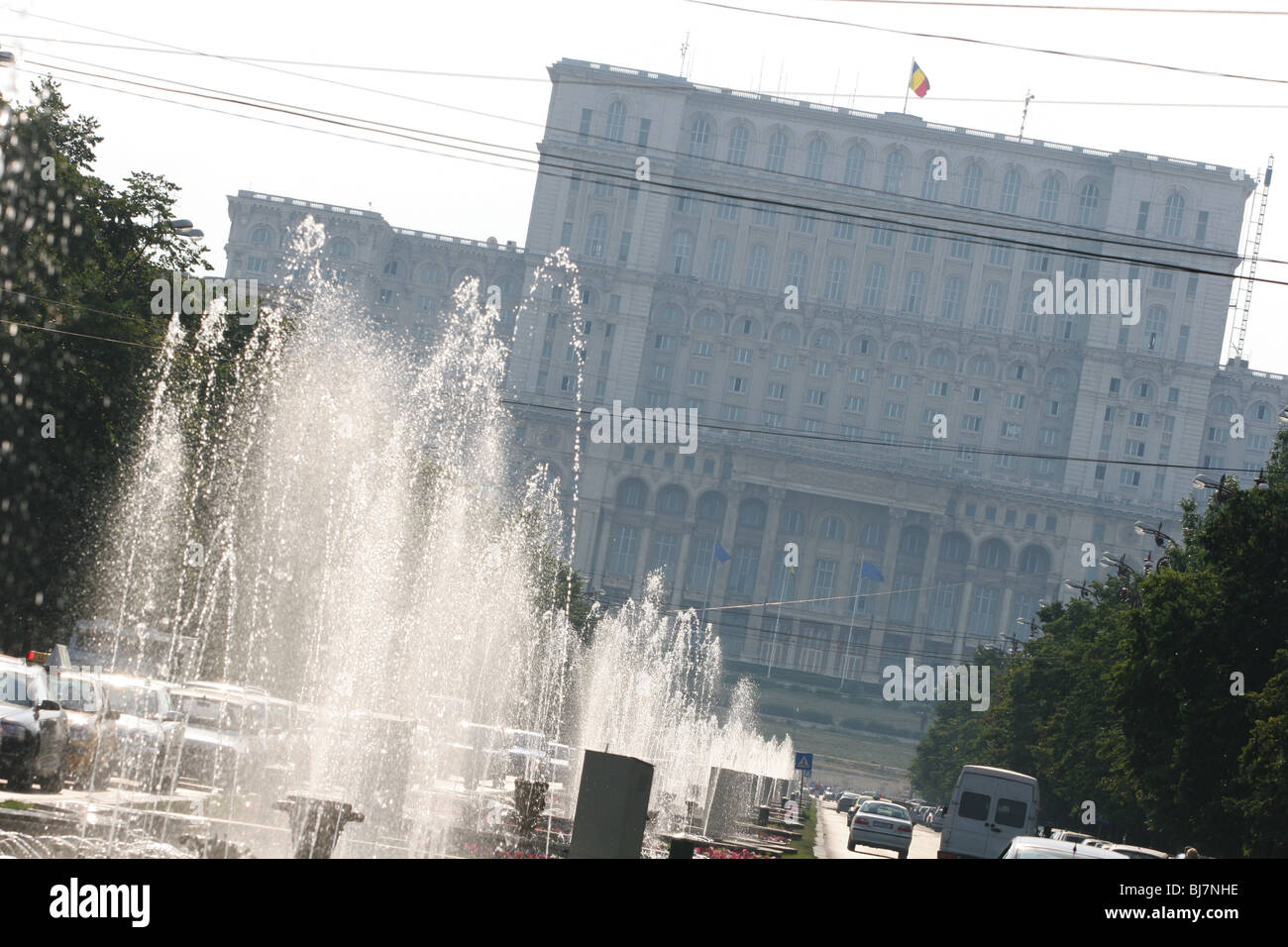 House of the Parliament ( formerly known as House of the people- Casa Poporului) in the city of Bucharest, Romania Stock Photo
