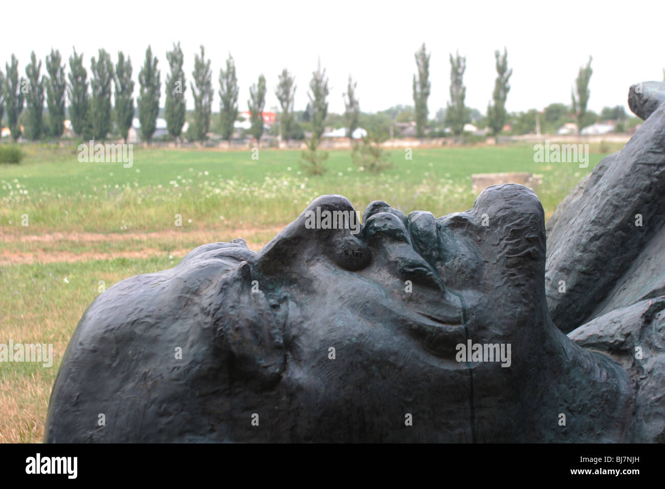 Discarded statue of  Lenin, Romania. Stock Photo