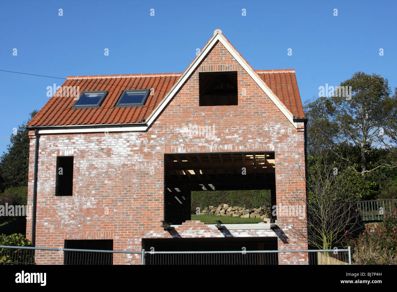 A new house build in the U.K. Stock Photo