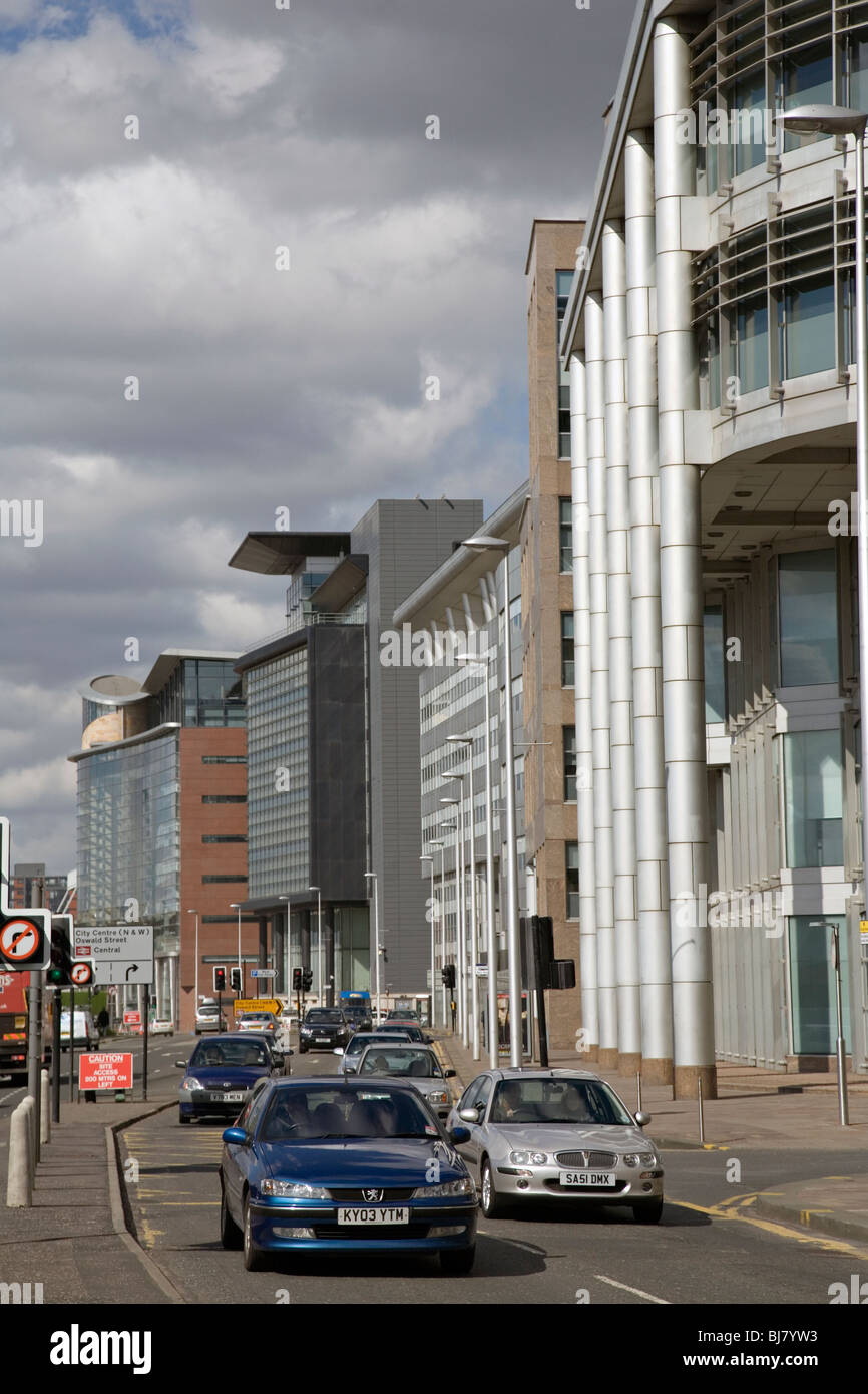 the glasgow financial district Stock Photo Alamy