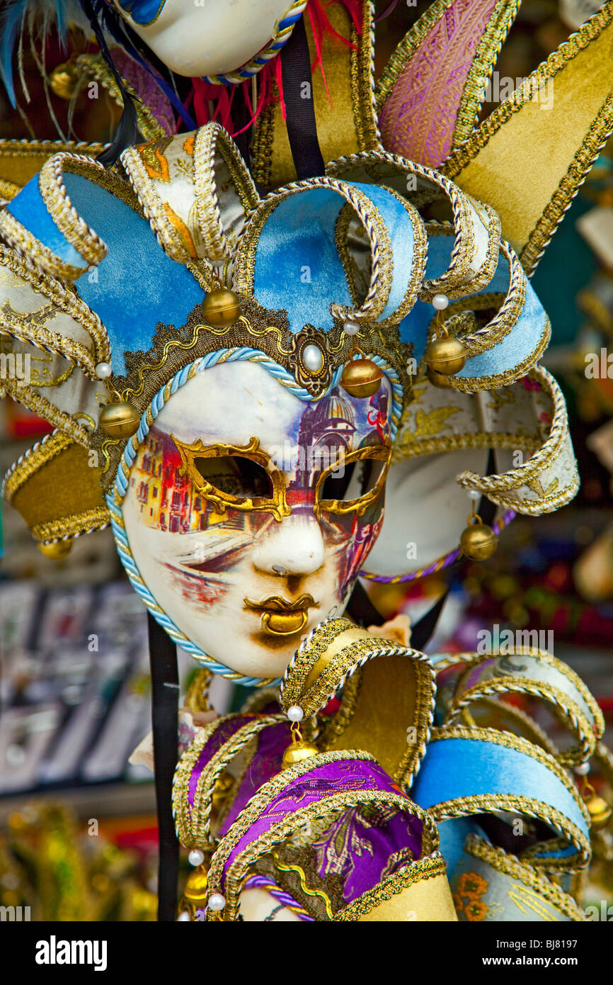 Pastel Venetian Masks Stock Photo