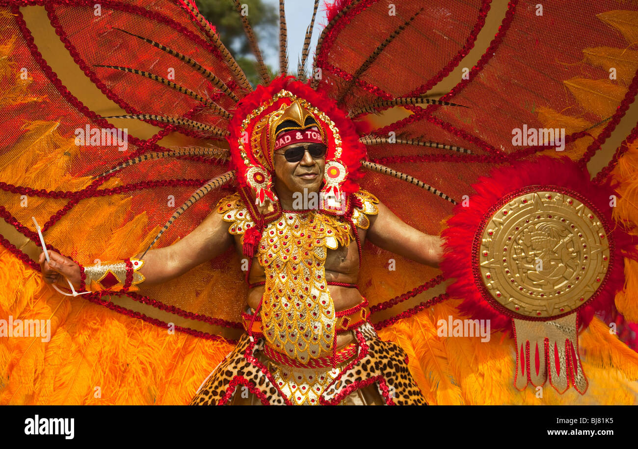 West Indian American Day Parade Marcher Stock Photo Alamy