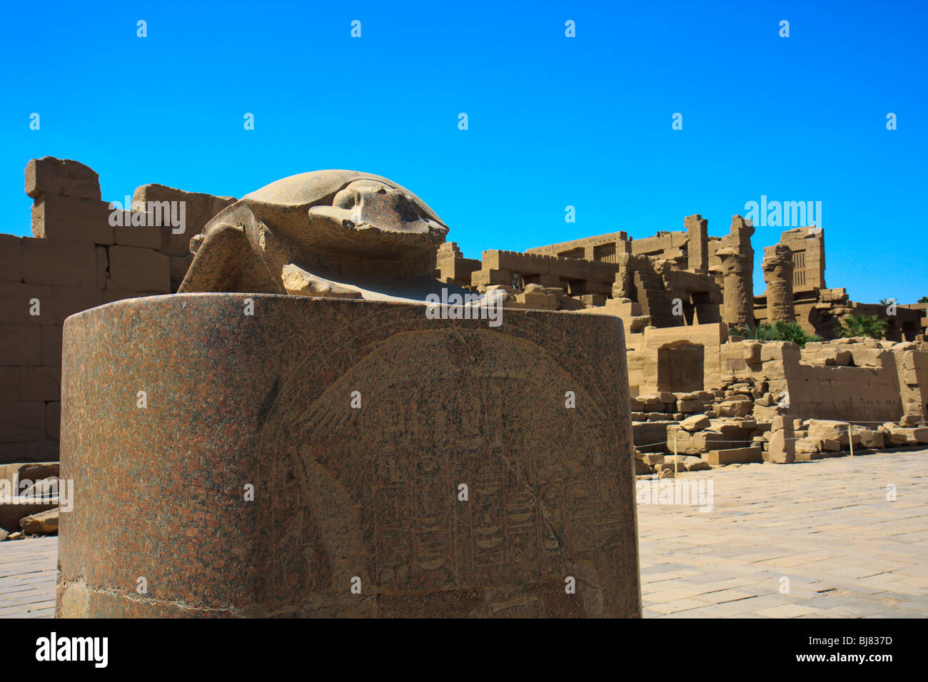 Africa Sky Egypt Karnak Temple Luxor Statue Temple Stock Photo - Alamy