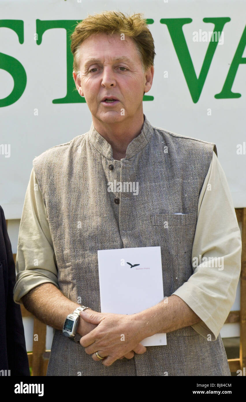 Paul McCartney promoting his book of poems and lyrics "Blackbird