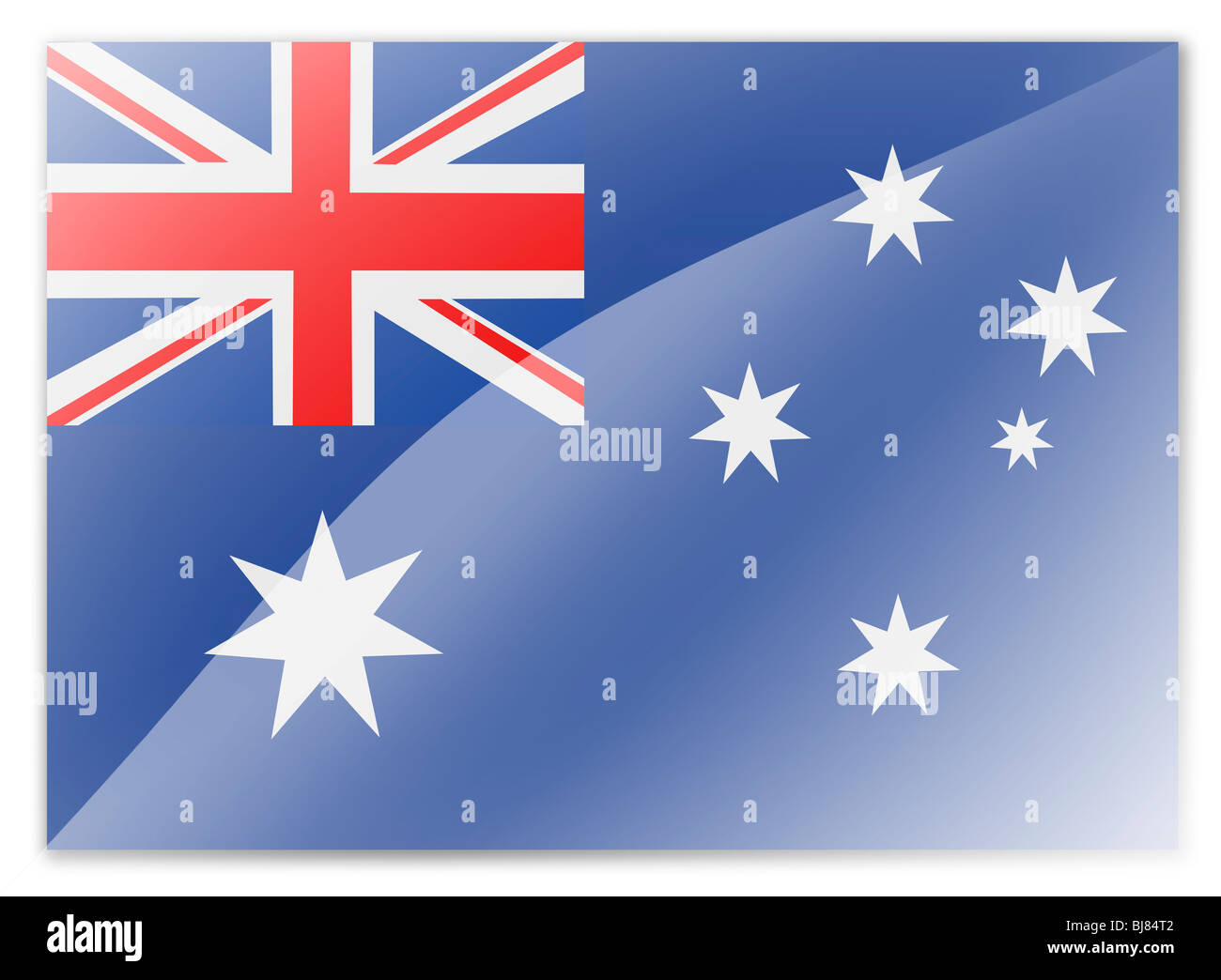 Flag of Australia and Heard & McDonald Islands & Cocos Islands Stock Photo