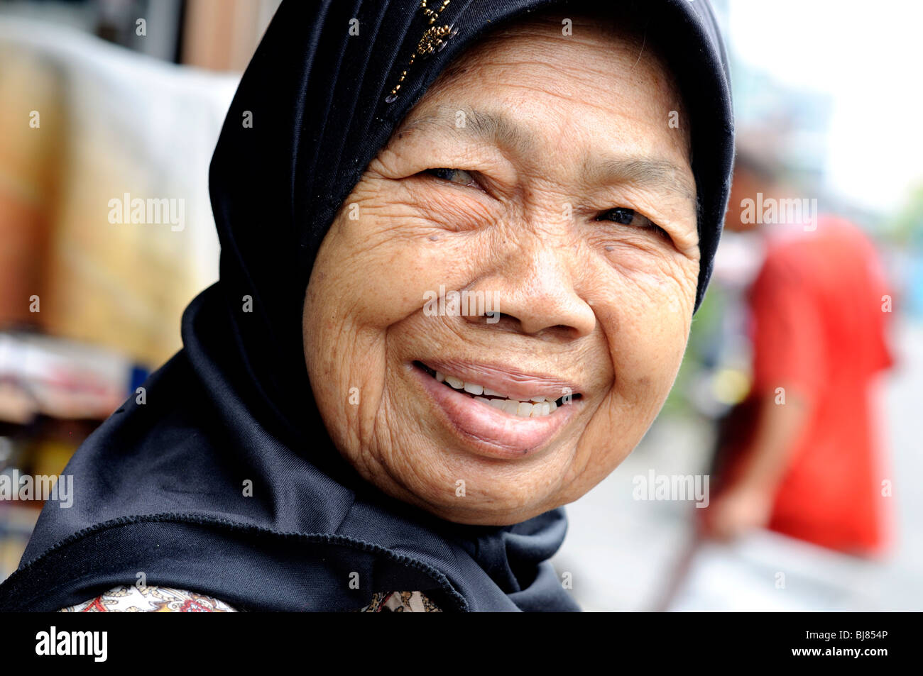 woman in Pekanbaru, Sumatra, Indonesia Stock Photo