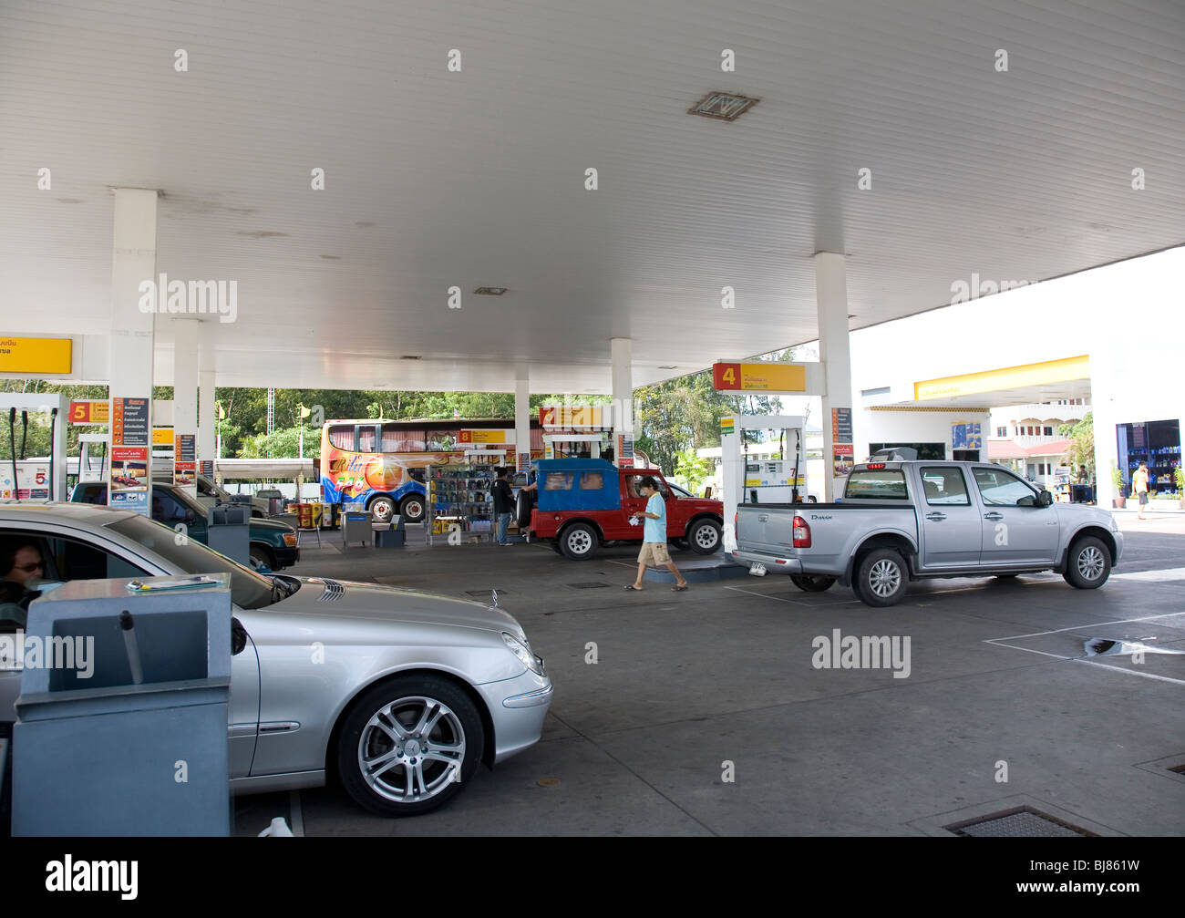 Petrol Garage - Phuket Stock Photo