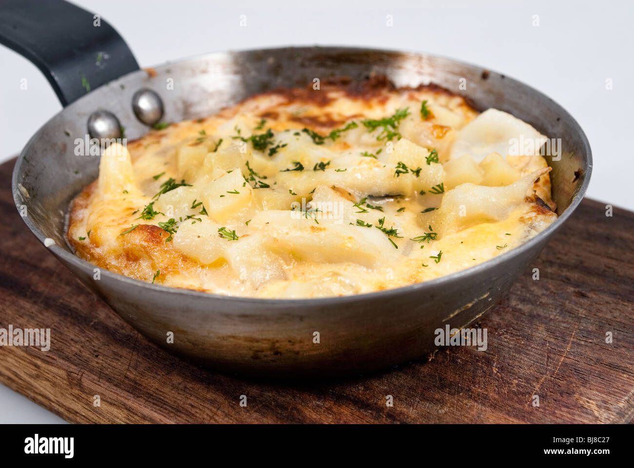 omelette in a pan Stock Photo Alamy