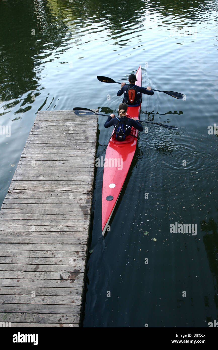 Kayak in denmark Stock Photo Alamy