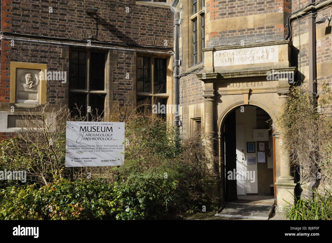 Museum of Archeology and Anthropology, Downing street, Cambridge, England UK Stock Photo