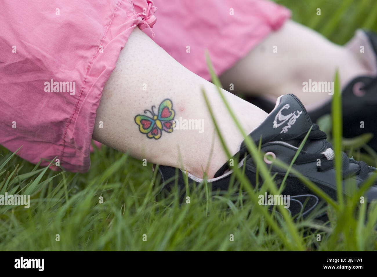 Butterfly Tattoo High Resolution Stock Photography And Images Alamy