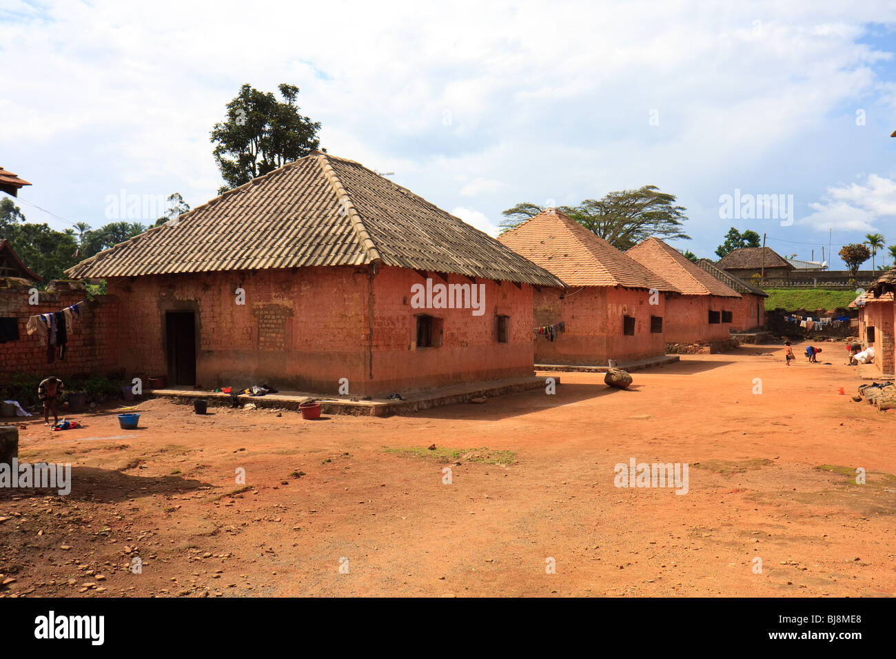 Africa Building Bafut Cameroon Fon's Palace Stock Photo