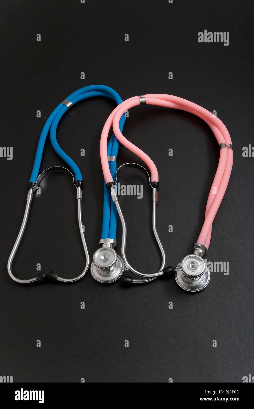 Pink Medical Instrument Blue and Pink, his and hers, Medical Stethoscopes- Instruments for ...