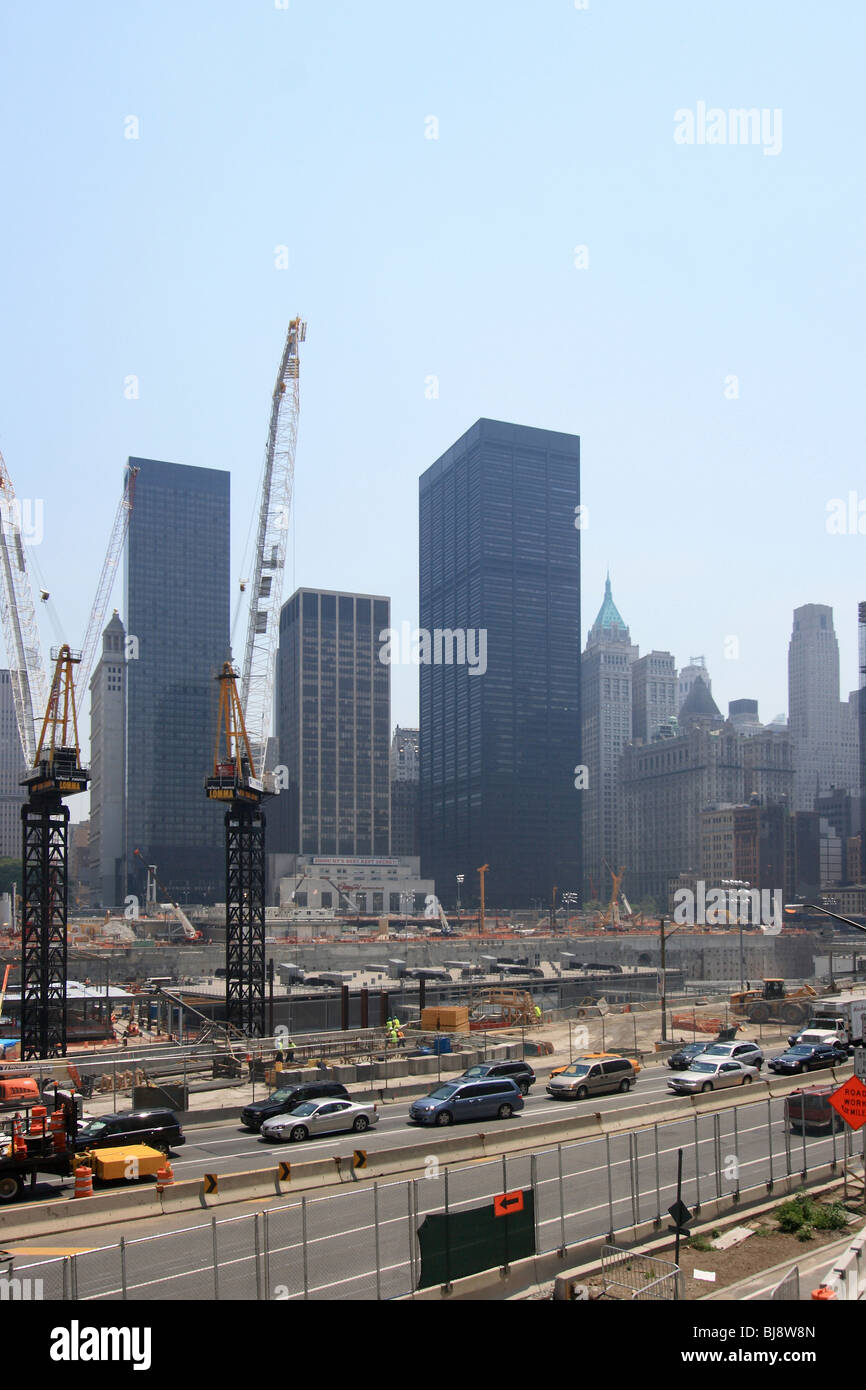 Ground Zero construction site, New York City, USA Stock Photo - Alamy