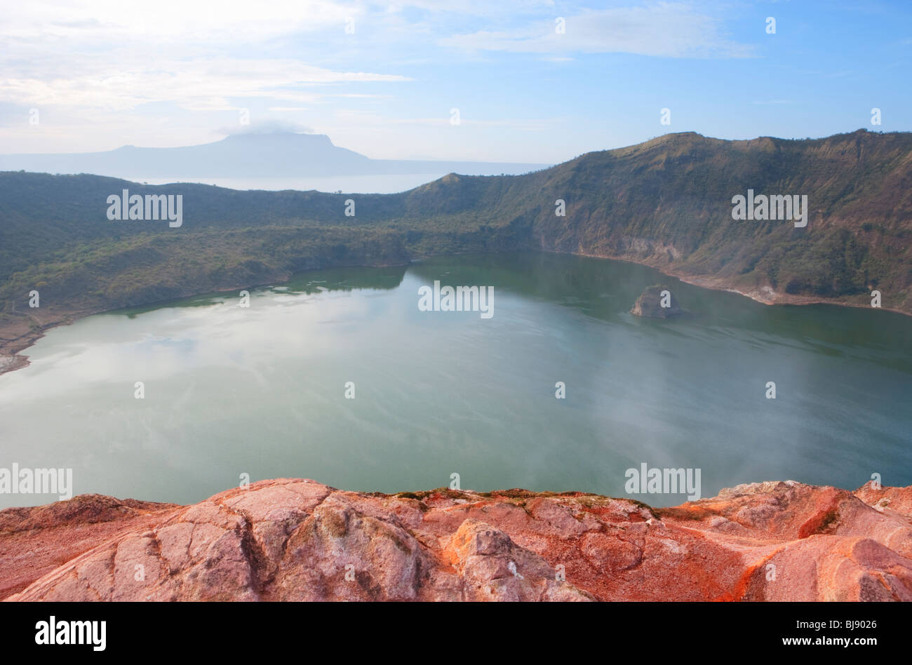 Crater Lake; Volcano Island; Taal Volcano; Batangas; Philippines Stock Photo
