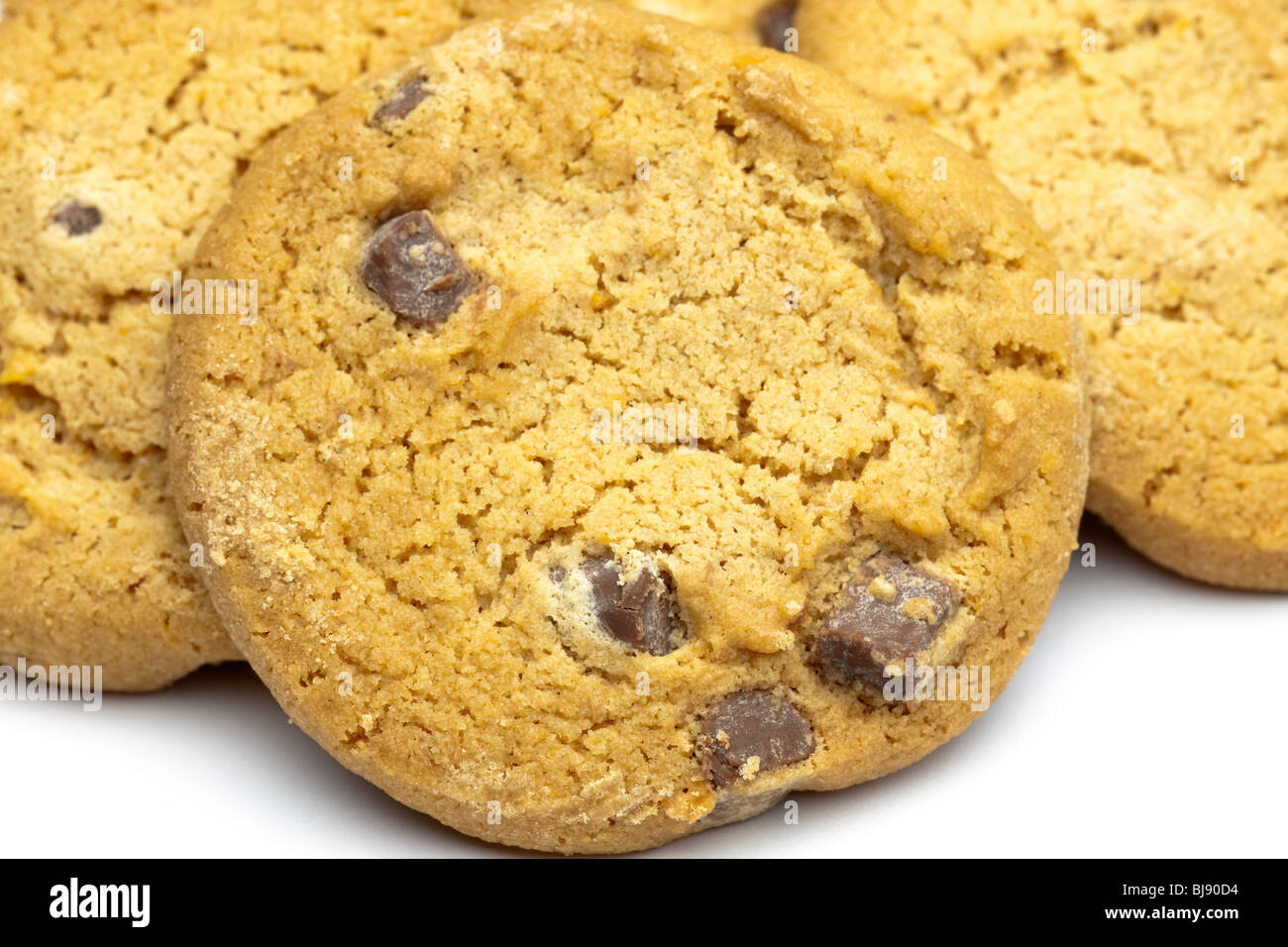 Crumbly chocolate chip cookies Stock Photo Alamy