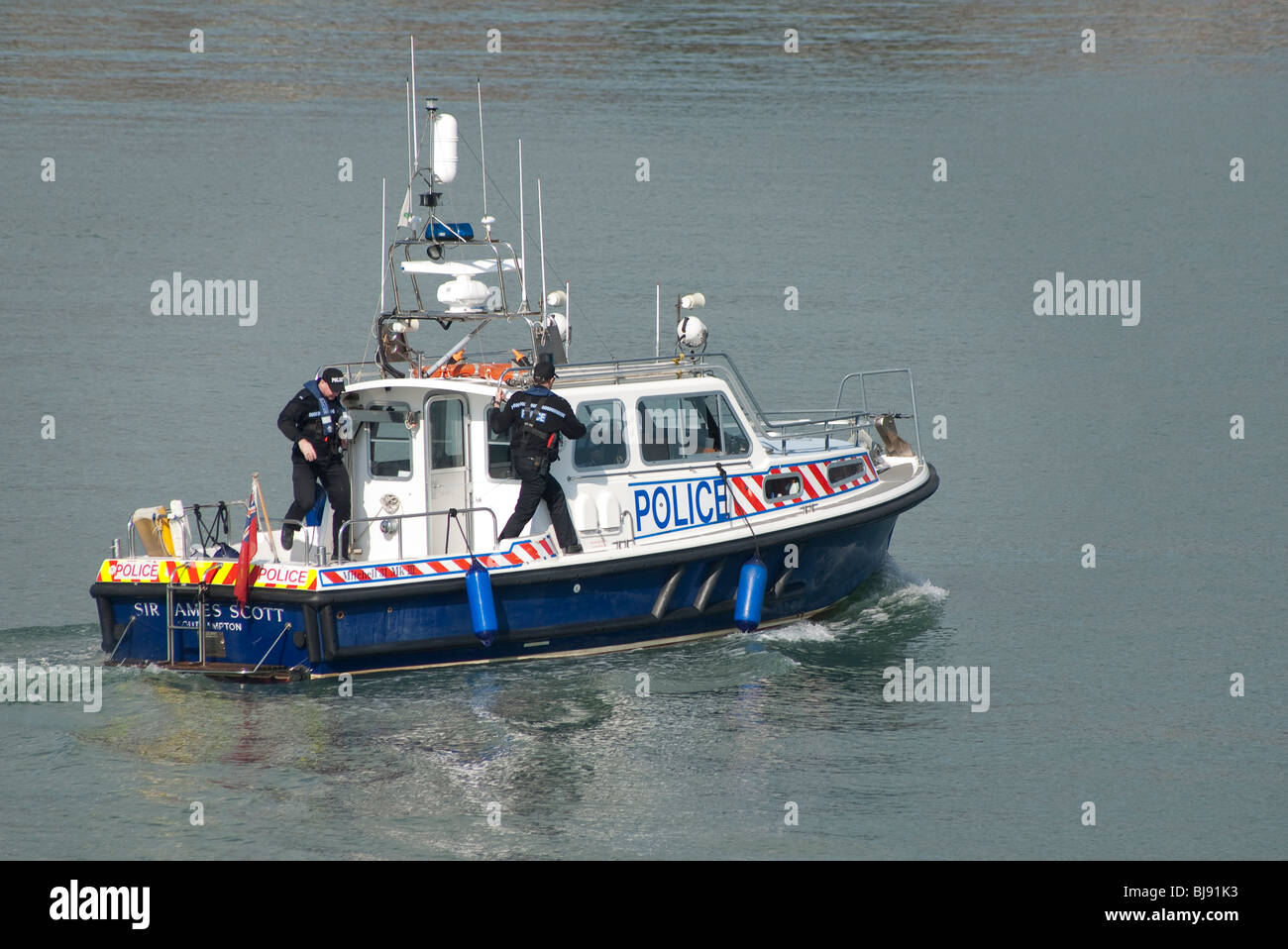police launch boat Stock Photo - Alamy